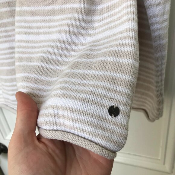 Eddie Bauer Striped Knit Women's Medium Pullover Sweater - Picture 4 of 5